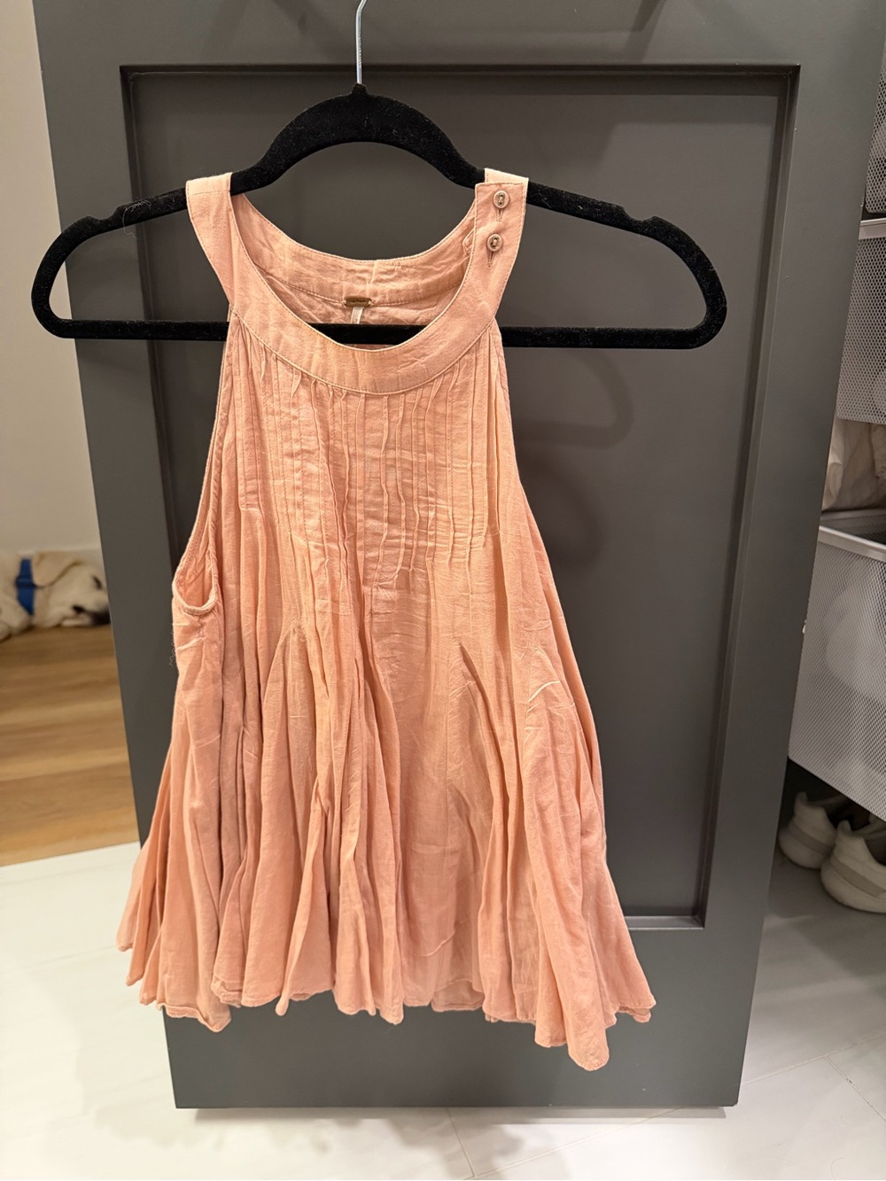 Free People Blush Pleated Tunic
